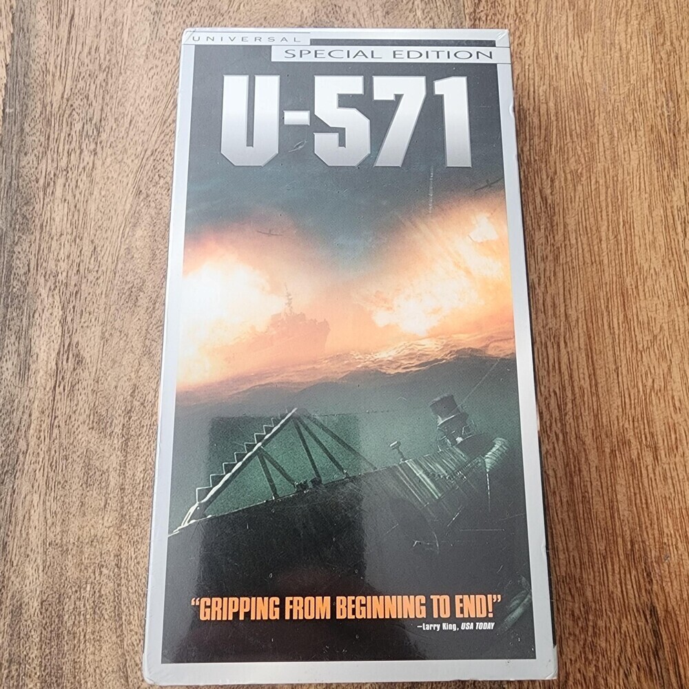 Vintage U-571 Special Edition VHS 2000 WWII Submarine Action Universal Sealed